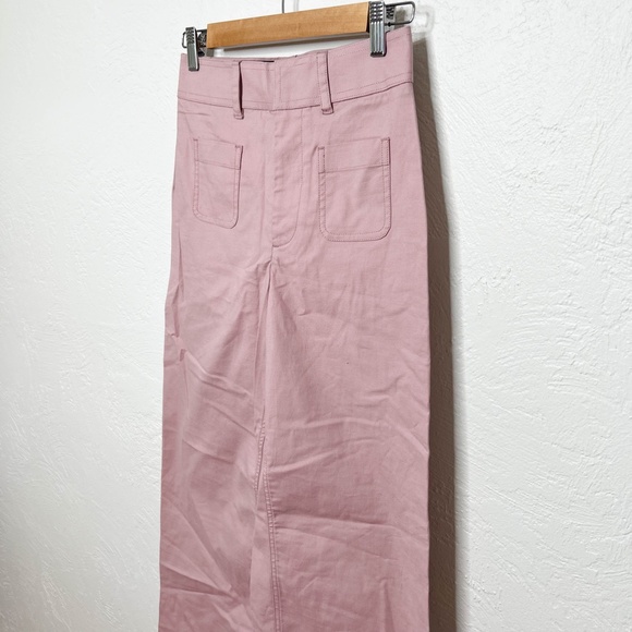 NWT The Script | Rose Chiara High Waist Wide Leg Crop Pants 0 - Picture 5 of 16